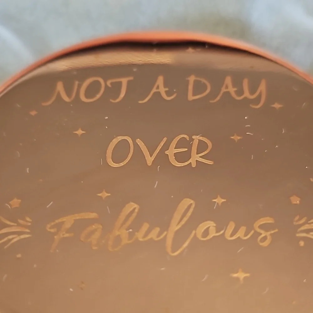 Rose gold double pocket mirror 